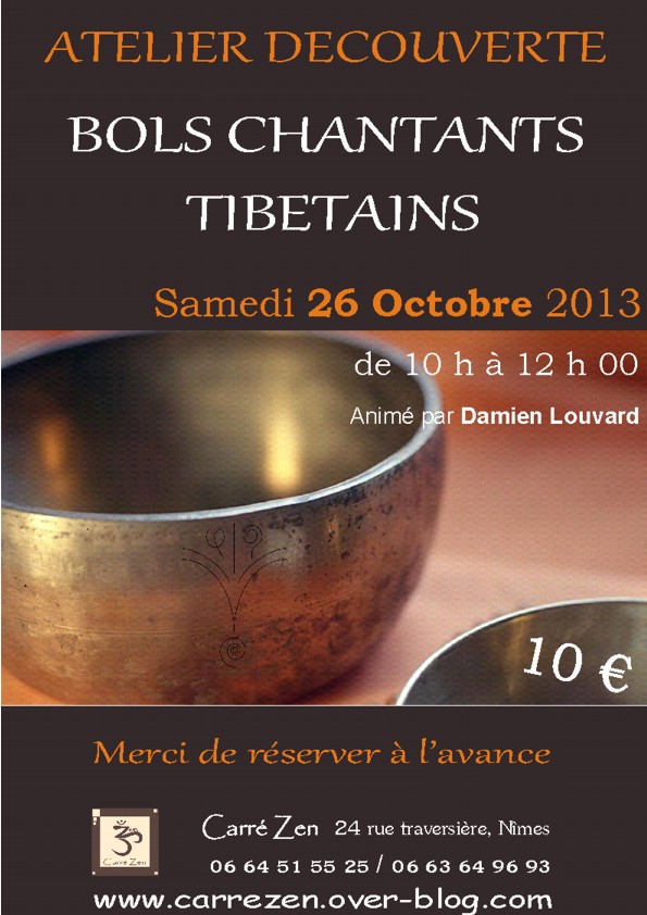 Bols Tibetains octobre