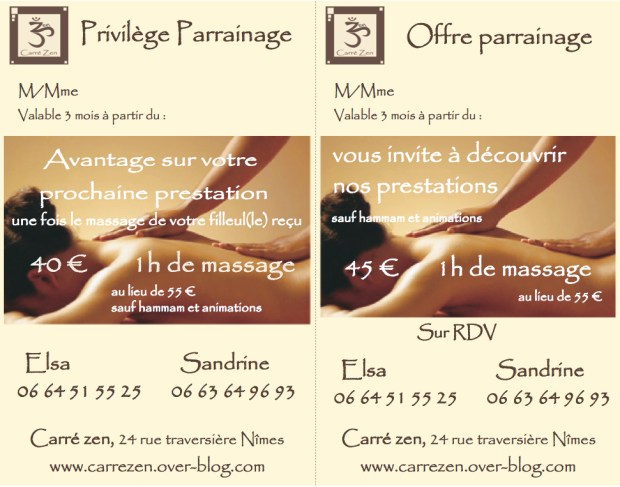 Carte parrainage