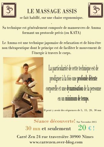 massage assis affiche-CARRE ZEN